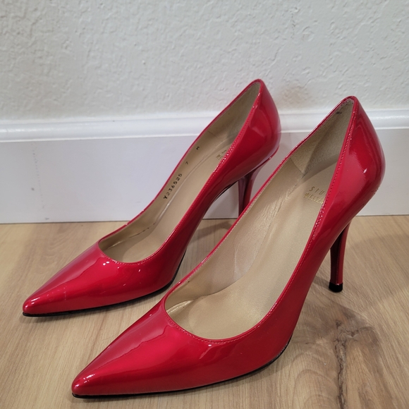 Stuart Weitzman Shoes - New Stuart Weitzman Red Patent Leather Pumps | Size 7